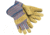 MCR Safety Split Pigskin Leather Palm Work Gloves, 2.5in Starched Safety Cuff, Wing Thumb, Beige, Large, 1950L