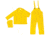 MCR Safety Squall Series 3 Piece Waterproof Rain Suit - Jacket, Detachable Hood and Bib Pants, .20mm PVC Rainwear, Yellow, 4X, O703X4