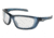 MCR Safety Swagger UD1 Series Safety Glasses, Co-Injected TPR over Polycarbonate Temples, I/O Clear Mirror/ Gray Blue frame, One Size, UD129
