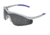 MCR Safety T1 Series Safety Glasses with UV-AF Anti-Fog Lens Coating, Hybrid Temple Design, Gray, One Size, T1142AF