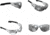 Mechanix Wear Type-N Safety Glasses, Black Frame with Silver Lens VNS-11AD-PU