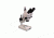 Meiji Techno Trinocular Switched Image, Zoom Stereo Microscope .7X to 4.5X Need Stand and Eyepieces WD 93mm, EMZ-5TR