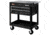 Waterloo 3 Drawer Metal Utility Cart Bl 797-UC310BK, Unit EA