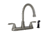 Phoenix Faucets Two Handle 8 Hybrid Kitchen Faucet With High Arc Spout With Side Sprayer, Brushed Nickel, PF231401