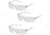 Pyramex Alair Safety Glasses - Clear Lens, Clear Frame, Pack of 3