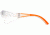 Pyramex Cortez Safety Eyewear - Clear Lens, Orange Temples Frame SO3610S