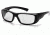 Pyramex Emerge Safety Glasses, Black Frame/Clear Lens SB7910DRX