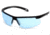 Pyramex Ever-Lite Ever-Lite Safety Glasses w/Infinity Blue H2X Anti-Fog Lens, Black, SB8660DT