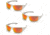 Pyramex Goliath Safety Glasses,White Frame, Sky Red Mirror Lens, Pack of 3