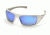 Pyramex Goliath Safety Glasses,White Frame, Ice Blue Mirror Lens SW5665D