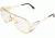 Pyramex Pathfinder Safety Eyewear - Clear Lens, Gold Metal Frame SG310A