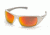Pyramex Goliath Safety Glasses,White Frame, Sky Red Mirror Lens SW5655D