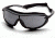 Pyramex XS3 Plus Safety Glasses - Gray Anti-Fog Lens, Black Frame SB4620STP