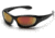 Pyramex Zone 3 Safety Glasses - Sky Red Mirror Lens, Black Frame SB5255D