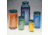 Qorpak Bottle Beakers, Medium Rounds, Wide Mouth, Qorpak 7549 With Pulp/Vinyl-Lined Black Phenolic Cap