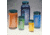 Qorpak Bottle Beakers, Medium Rounds, Wide Mouth, Qorpak 7784 With Pulp/Vinyl-Lined Black Phenolic Cap