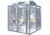 Simplex Strip Doors Cleanroom Airlock 8X8 Lexan AL0808L