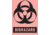 Timemed Tape Label Biohazard Red PK500 BH-405