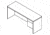 United Stationers Credenza 72x24 Rt My HON10545RNN, Unit EA