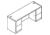 United Stationers Credenza Kneespace Hcy HON10741JJ, Unit EA