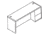 United Stationers Credenza Left Ped My HON10708LNN, Unit EA