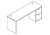 United Stationers Credenza Lt Ped 72x24 My HON11808LNN, Unit EA