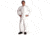 VWR Coveralls Made With Dupont Tyvek Isoclean Material Coveralls With Elastic Ankles, Case of 25, IC181SWH3XVD
