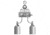 VWR SG-900 Semiautomatic Switchover Manifolds for Noncorrosive and Corrosive Gases 4702674 Chrome-Plated Brass Manifolds