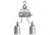 VWR SG-900 Semiautomatic Switchover Manifolds for Noncorrosive and Corrosive Gases 4702671 Chrome-Plated Brass Manifolds