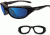Wiley X Air Rage Sunglasses - Polarized Blue Mirror Lens/Gloss Black Frame 698