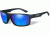 Wiley X Peak Sunglasses,Matte Black Frame,Polarized Blue Mirror Lens WXACPEA09