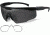 Wiley X PT-1 Sunglasses - Matte Black Frame w/ 2 Lens Package (Smoke Grey, Clear) w/ RX Insert PT-1SCRX