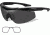 Wiley X WX Talon Sunglasses - Matte Black Frame w/ 2 Lens Package (Smoke Grey, Clear) w/ RX Insert CHTAL1RX