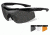 Wiley X Talon Sunglasses-Matte Black Frame-Smoke Grey-Clear-Light Rust Lenses CHTLN2