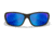 Wiley X WX Gravity Sunglasses, Black Crystal Frame, Captivate Pol Blue Mirror Lenses, CCGRA19