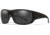 Wiley X WX Omega Sunglasses, Matte Black Frame, Captivate Pol Grey Lenses, ACOME08