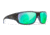 Wiley X WX Omega Sunglasses, Kryptek Neptune Frame, Captivate Pol Green Mirror Lenses, ACOME13