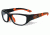 Wiley X Youth Force Victory Sunglasses,Matte Black w/Dragon/Sonic Orange,Clear Lens YFVIC04
