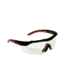 3M Performance Safety Eyewear,Aerodynamic Design,Black/Red Frame,Anti-Fog Clear Lens 47090-WZ4