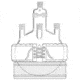Ace Glass Laboratory Glassware and Equipment 100MM Port 12'' 8NK Head 6530-45