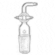 Ace Glass Laboratory Glassware and Equipment 14/20 Adapter Bleed 9081-21