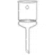 Ace Glass Laboratory Glassware and Equipment 140ML Por B Filt Funnel 7186-44
