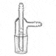 Ace Glass Laboratory Glassware and Equipment 24/40 Adapter Liq Inlet 5175-10