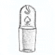 Ace Glass Laboratory Glassware and Equipment 2440 Stopper W/HOOKS 8270-10