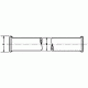 Ace Glass Laboratory Glassware and Equipment 24X1-1/2IN Beaded Pipe 8828-313
