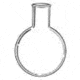 Ace Glass Laboratory Glassware and Equipment 250ML Quartz Flasks 6883-14