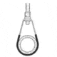 Ace Glass Laboratory Glassware and Equipment 4IN Padded Pipe Hanger 8863-14