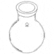 Ace Glass Laboratory Glassware and Equipment 50000ML Reaction Flask 6479-25