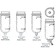 Ace Glass Laboratory Glassware and Equipment 50L Flush Btm Jktd Flask 6472-050