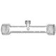 Ace Glass Laboratory Glassware and Equipment Manifold 3FT LG, 4 Ports 7488-35-36-4